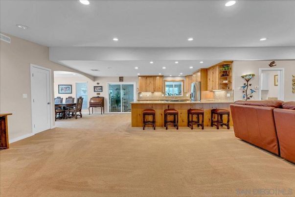 Dining room, Interior, Kitchen, Living room, Recessed Lighting