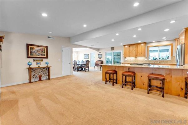Dining room, Interior, Kitchen, Recessed Lighting