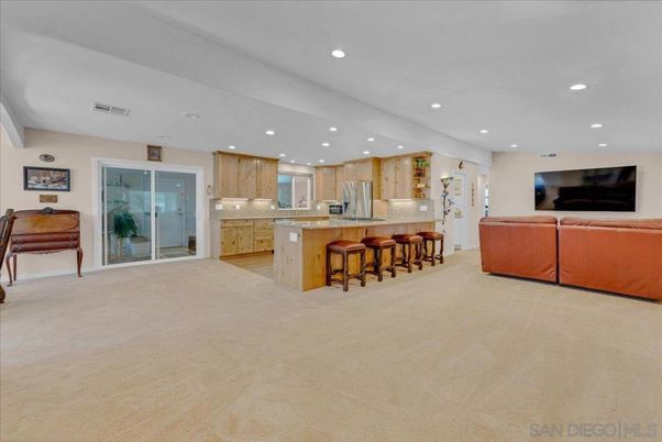 Interior, Kitchen, Living room, Recessed Lighting