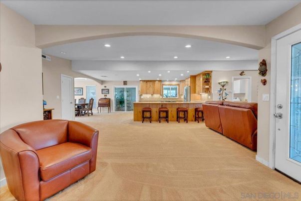 Dining room, Interior, Kitchen, Living room, Recessed Lighting