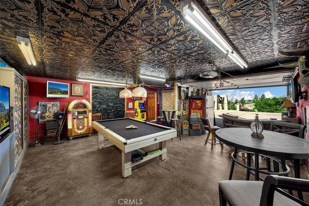 Billiard Table, Game Room, Interior, Pendant Lights