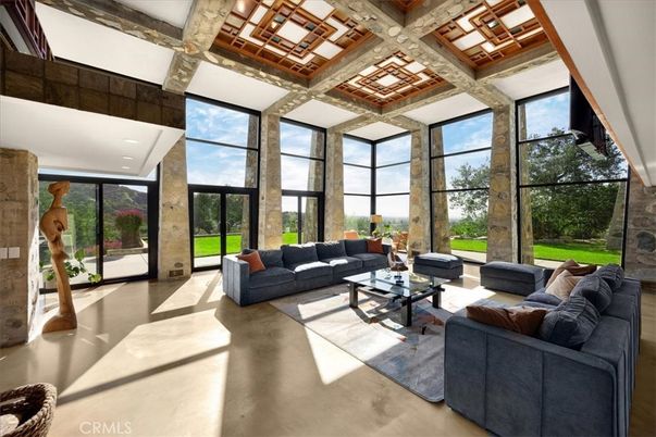 Interior, Living room, Sun Room, Wooden Beams