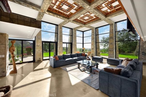 Interior, Living room, Sun Room, Wooden Beams