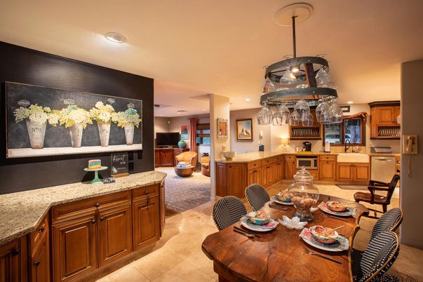 Dining room, Interior, Kitchen, Living room, Pendant Lights, Recessed Lighting