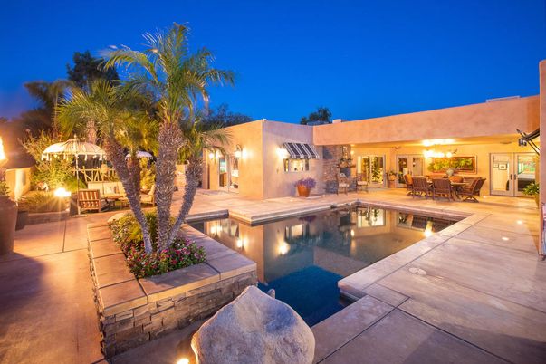 Exterior, Pool, Solar Panels