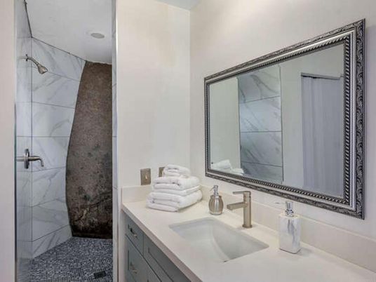 Bathroom, Interior, Marble Walls