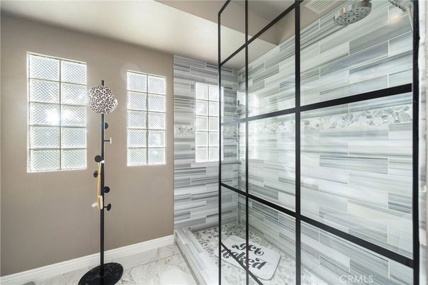 Bathroom, Glass Shower, Interior, Marble
