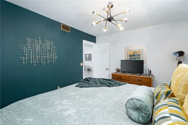 Bedroom, Interior, Pendant Lights