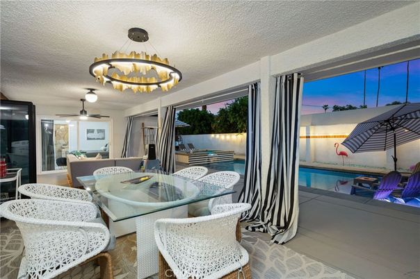 Chandelier, Dining room, Interior, Pendant Lights, Pool