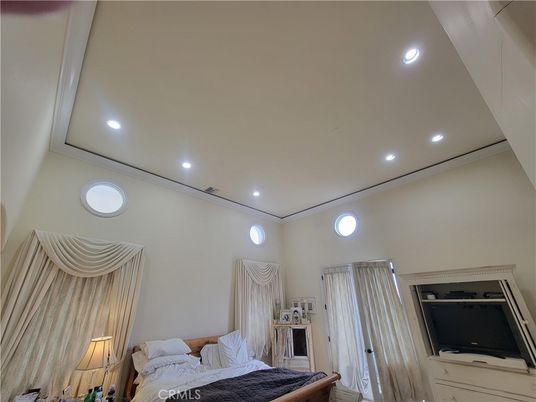 Bedroom, Interior, Recessed Lighting