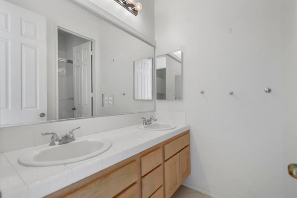 Bathroom, Dual Sink Vanities, Interior, Tile Countertops