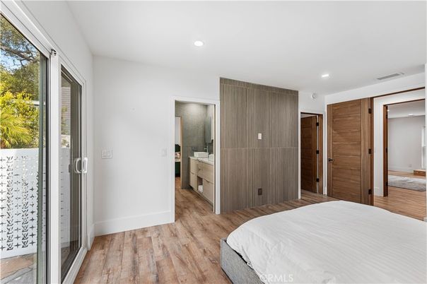 Bathroom, Bedroom, Interior, Recessed Lighting, Wood Texture Flooring
