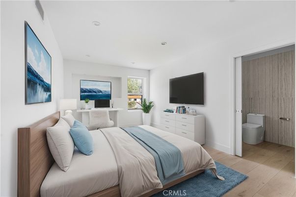 Bathroom, Bedroom, Interior, Recessed Lighting, Wood Texture Flooring