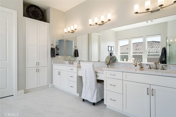 Bathroom, Dual Sink Vanities, Interior, Marble