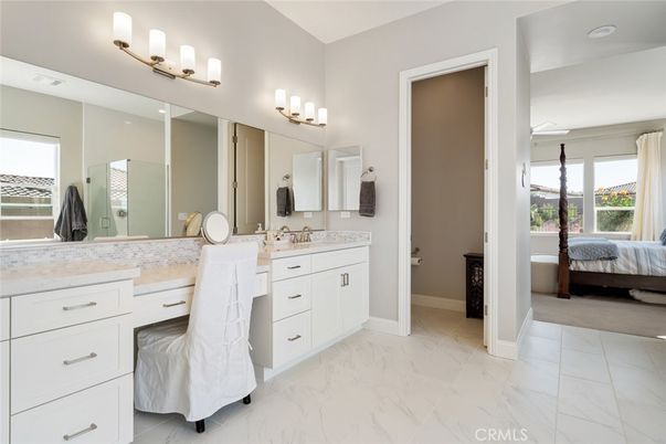 Bathroom, Bedroom, Dual Sink Vanities, Interior, Marble
