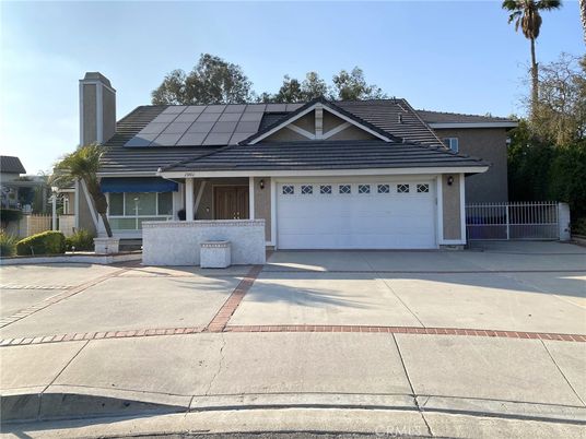 Attached, Exterior, Facade, Solar Panels, Ranch