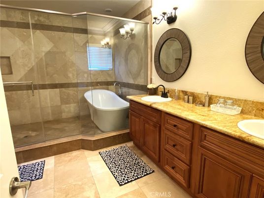 Bathroom, Dual Sink Vanities, Glass Shower, Interior