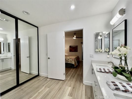 Bathroom, Bedroom, Interior, Recessed Lighting, Wood Texture Flooring