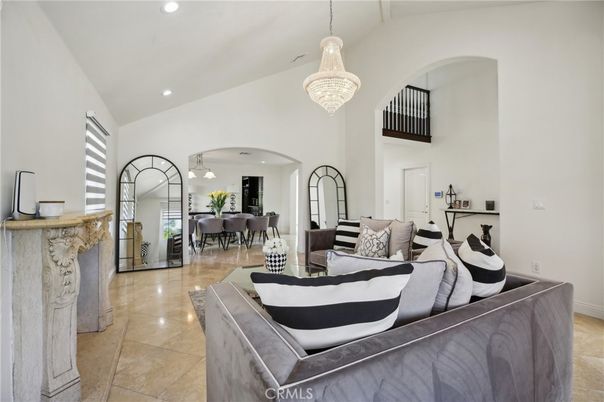 Chandelier, Dining room, Interior, Living room, Recessed Lighting