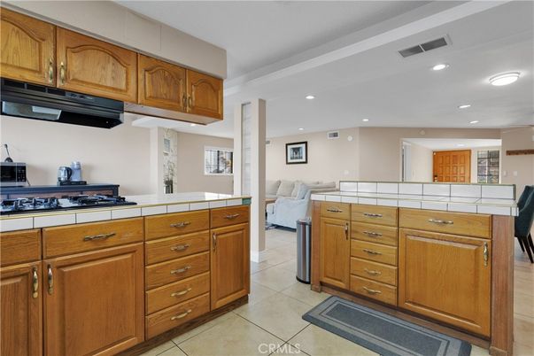 Interior, Kitchen, Recessed Lighting, Tile Countertops