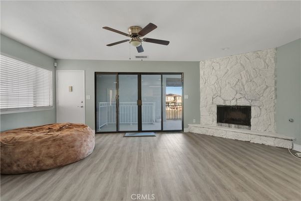 Fireplace, Interior, Stone Walls, Wood Texture Flooring