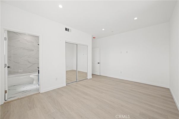 Bathroom, Empty room, Interior, Marble, Marble Walls, Recessed Lighting, Wood Texture Flooring