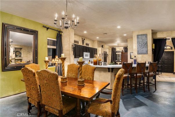 Chandelier, Dining room, Interior, Kitchen, Recessed Lighting
