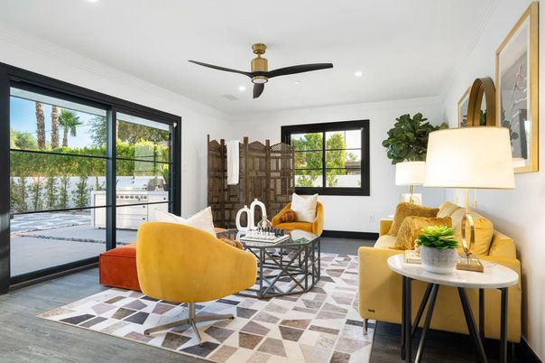Interior, Living room, Recessed Lighting