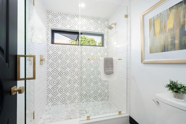 Bathroom, Glass Shower, Interior