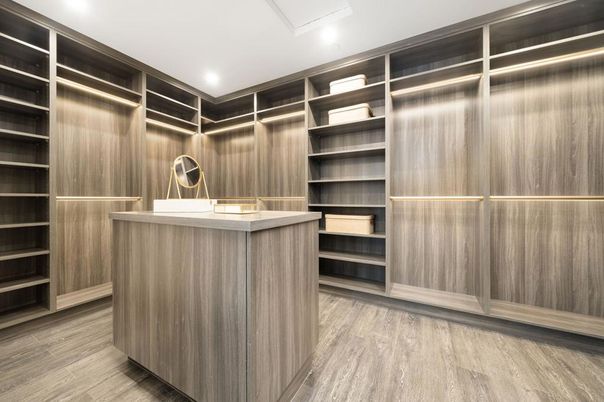 Interior, Recessed Lighting, Walk-in Closets, Wood Texture Flooring