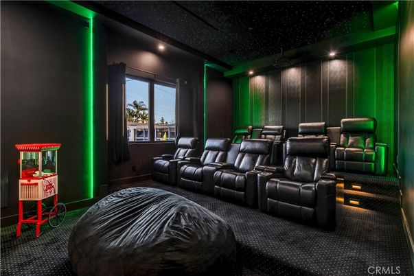 Home Theatre Room, Interior, Recessed Lighting, Theatre Room