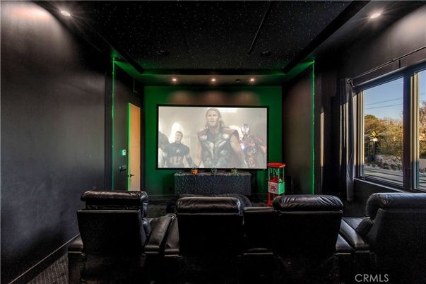 Home Theatre Room, Interior, Projection Screen, Recessed Lighting, Theatre Room