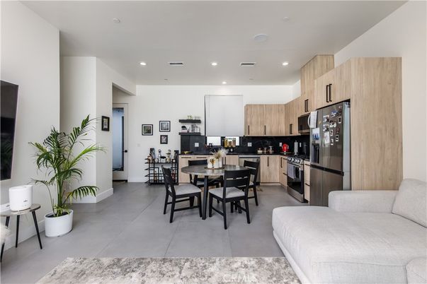 Dining room, Interior, Kitchen, Recessed Lighting, Stainless Steel Appliances