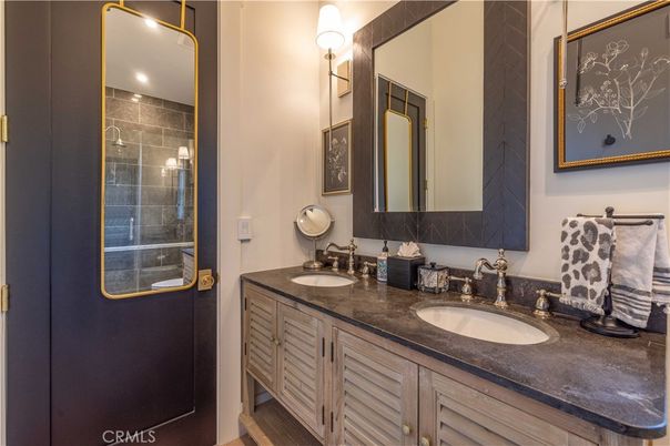 Bathroom, Dual Sink Vanities, Glass Shower, Interior