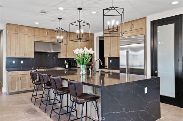 Interior, Kitchen, Pendant Lights, Recessed Lighting, Stainless Steel Appliances