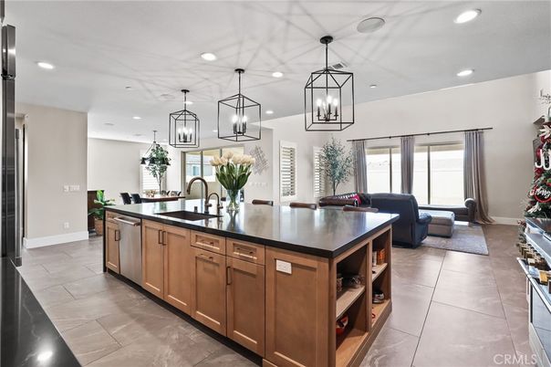 Interior, Kitchen, Living room, Pendant Lights, Recessed Lighting, Stainless Steel Appliances