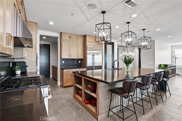 Interior, Kitchen, Pendant Lights, Recessed Lighting, Stainless Steel Appliances