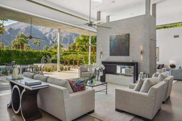 Fireplace, Interior, Living room, Recessed Lighting