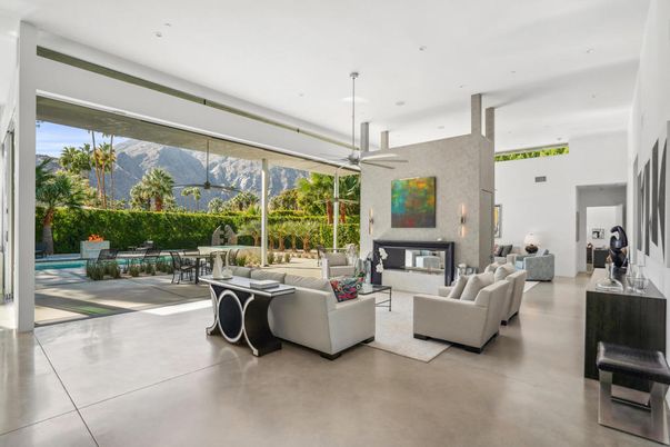 Fireplace, Interior, Living room, Recessed Lighting