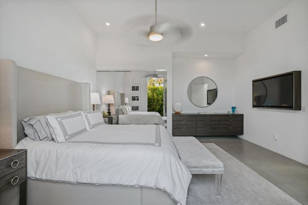 Bedroom, Interior, Pendant Lights, Recessed Lighting