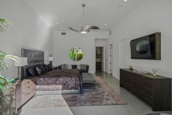 Bedroom, Interior, Pendant Lights, Recessed Lighting