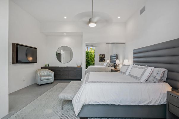Bedroom, Interior, Recessed Lighting