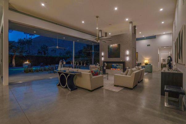 Fireplace, Interior, Living room, Pendant Lights, Recessed Lighting