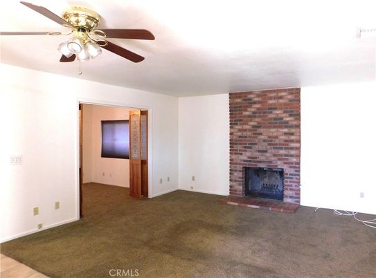 Empty room, Fireplace, Interior, Stone Walls
