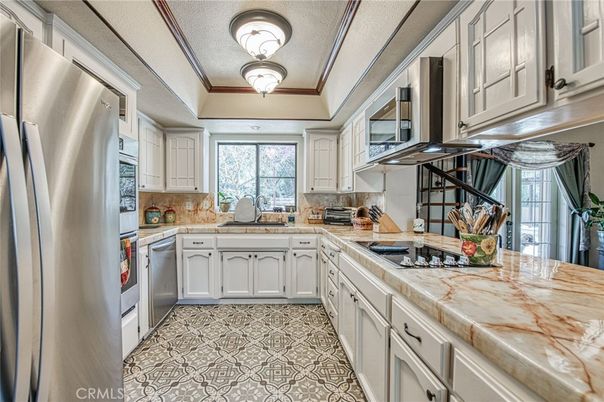 Interior, Kitchen, Stainless Steel Appliances, Tile Countertops