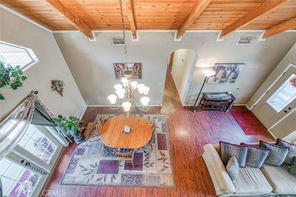 Dining room, Interior, Wooden Beams, Wooden Ceilings, Wood Texture Flooring