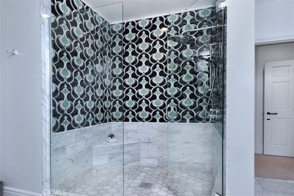 Bathroom, Glass Shower, Interior, Wine Storage