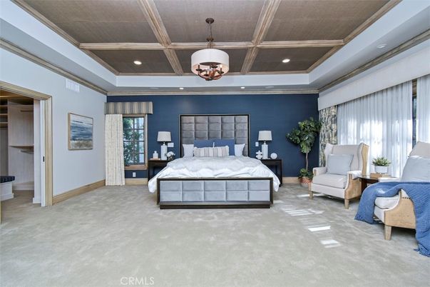 Bedroom, Interior, Pendant Lights, Recessed Lighting