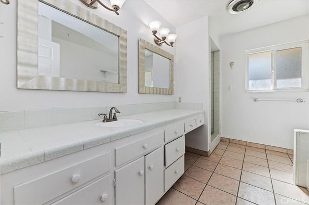 Bathroom, Dual Sink Vanities, Interior, Tile Countertops