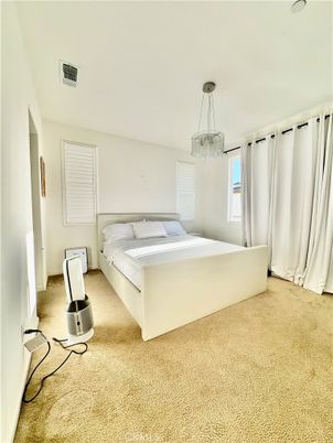 Bedroom, Chandelier, Interior